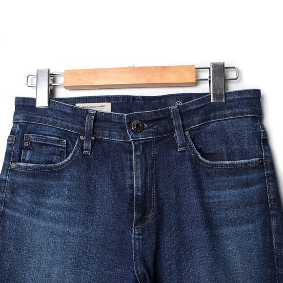 AG Adriano Goldschmied FARRAH Skinny Jeans High Rise Stretch Ripped Denim Blue - Picture 9 of 11
